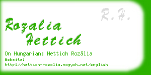 rozalia hettich business card